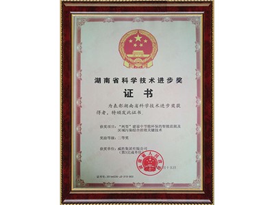 湖南省科學技術進步二等獎-“兩型”建設中節(jié)能環(huán)保的職能檢測及區(qū)域污染綜合治理關鍵技術
