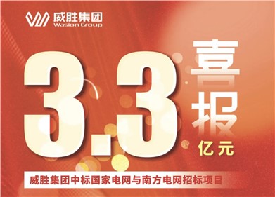 3.3億元｜威勝集團中標國家電網和南方電網招標項目