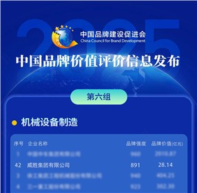 喜訊|威勝集團榮登2025中國品牌價值評價信息榜！